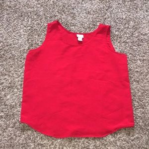 CC Hughes Red Sleeveless Top